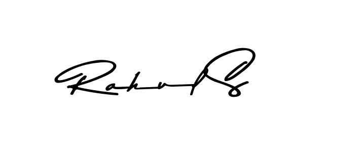 Create a beautiful signature design for name Rahul S. With this signature (Asem Kandis PERSONAL USE) fonts, you can make a handwritten signature for free. Rahul S signature style 9 images and pictures png
