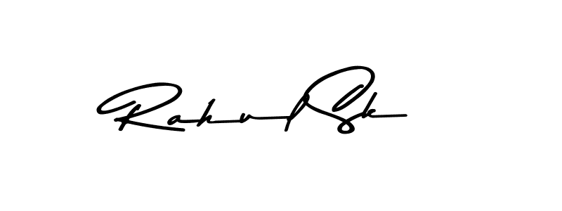 How to make Rahul Sk name signature. Use Asem Kandis PERSONAL USE style for creating short signs online. This is the latest handwritten sign. Rahul Sk signature style 9 images and pictures png