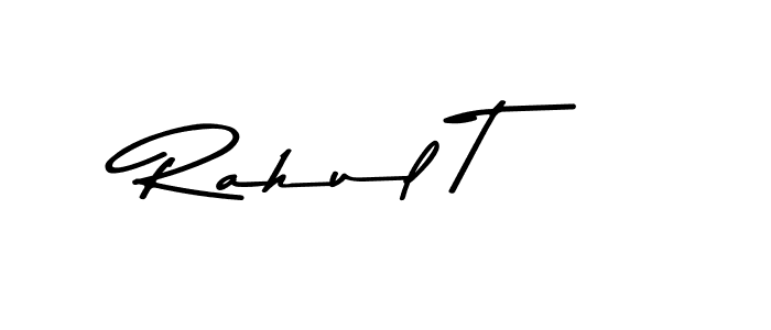 Use a signature maker to create a handwritten signature online. With this signature software, you can design (Asem Kandis PERSONAL USE) your own signature for name Rahul T. Rahul T signature style 9 images and pictures png