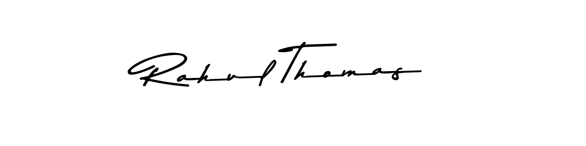 Create a beautiful signature design for name Rahul Thomas. With this signature (Asem Kandis PERSONAL USE) fonts, you can make a handwritten signature for free. Rahul Thomas signature style 9 images and pictures png