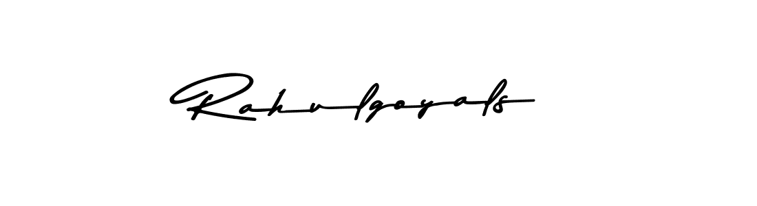 Make a beautiful signature design for name Rahulgoyals. With this signature (Asem Kandis PERSONAL USE) style, you can create a handwritten signature for free. Rahulgoyals signature style 9 images and pictures png