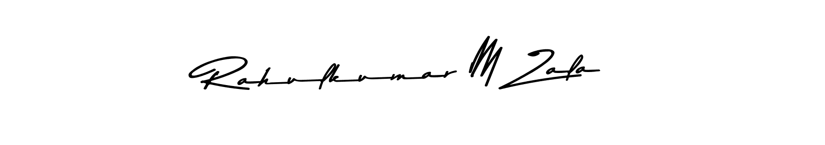 It looks lik you need a new signature style for name Rahulkumar M Zala. Design unique handwritten (Asem Kandis PERSONAL USE) signature with our free signature maker in just a few clicks. Rahulkumar M Zala signature style 9 images and pictures png