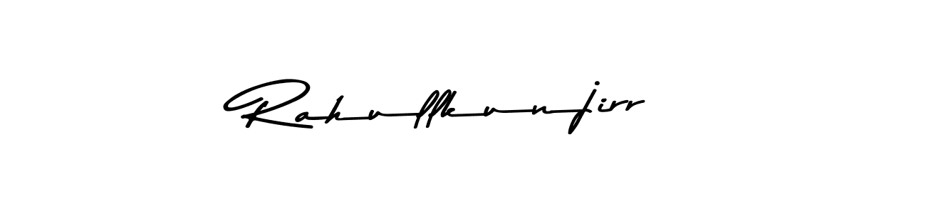 Create a beautiful signature design for name Rahullkunjirr. With this signature (Asem Kandis PERSONAL USE) fonts, you can make a handwritten signature for free. Rahullkunjirr signature style 9 images and pictures png