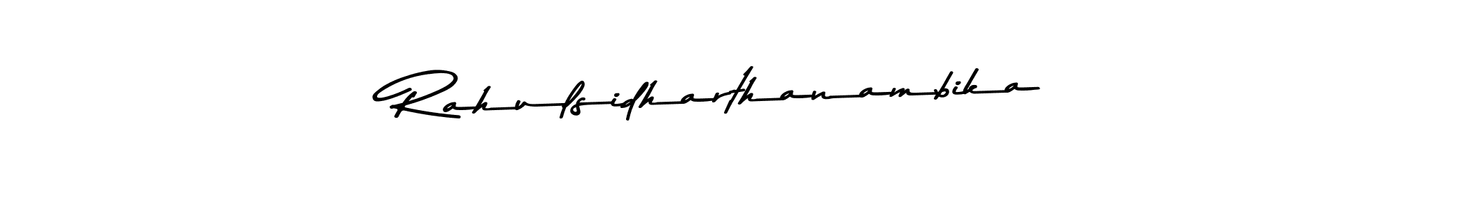 You should practise on your own different ways (Asem Kandis PERSONAL USE) to write your name (Rahulsidharthanambika) in signature. don't let someone else do it for you. Rahulsidharthanambika signature style 9 images and pictures png