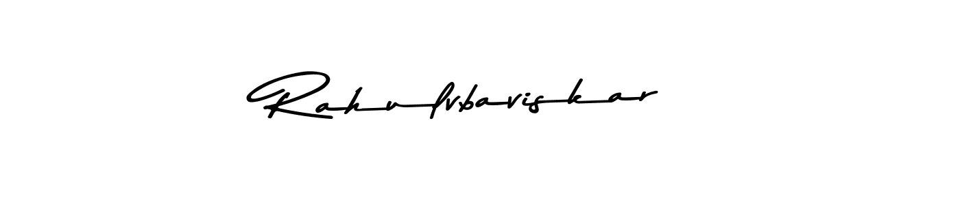 Make a beautiful signature design for name Rahulvbaviskar. With this signature (Asem Kandis PERSONAL USE) style, you can create a handwritten signature for free. Rahulvbaviskar signature style 9 images and pictures png