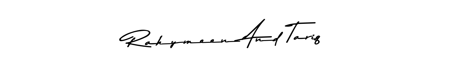 Similarly Asem Kandis PERSONAL USE is the best handwritten signature design. Signature creator online .You can use it as an online autograph creator for name Rahymeen And Tariq. Rahymeen And Tariq signature style 9 images and pictures png