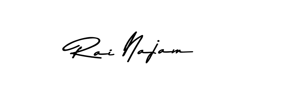 Make a beautiful signature design for name Rai Najam. With this signature (Asem Kandis PERSONAL USE) style, you can create a handwritten signature for free. Rai Najam signature style 9 images and pictures png