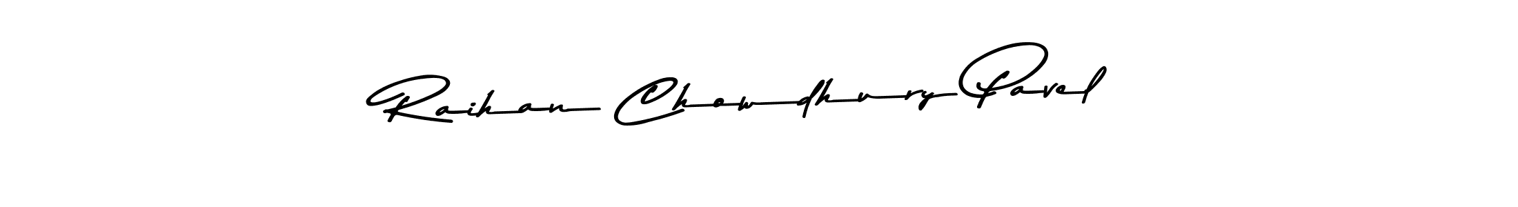 Design your own signature with our free online signature maker. With this signature software, you can create a handwritten (Asem Kandis PERSONAL USE) signature for name Raihan Chowdhury Pavel. Raihan Chowdhury Pavel signature style 9 images and pictures png