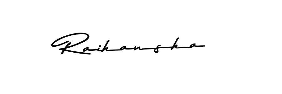 Raihansha stylish signature style. Best Handwritten Sign (Asem Kandis PERSONAL USE) for my name. Handwritten Signature Collection Ideas for my name Raihansha. Raihansha signature style 9 images and pictures png