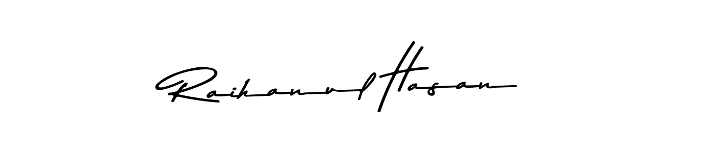 Raihanul Hasan stylish signature style. Best Handwritten Sign (Asem Kandis PERSONAL USE) for my name. Handwritten Signature Collection Ideas for my name Raihanul Hasan. Raihanul Hasan signature style 9 images and pictures png