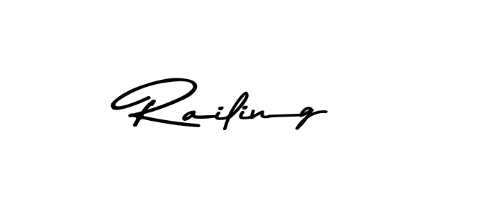 Also we have Railing name is the best signature style. Create professional handwritten signature collection using Asem Kandis PERSONAL USE autograph style. Railing signature style 9 images and pictures png