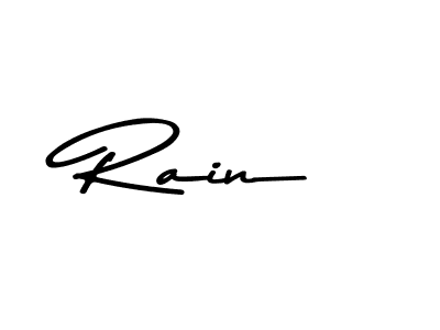 How to make Rain name signature. Use Asem Kandis PERSONAL USE style for creating short signs online. This is the latest handwritten sign. Rain signature style 9 images and pictures png