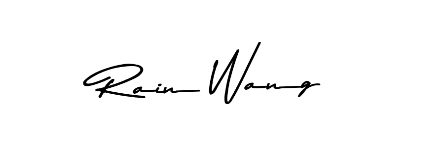 Create a beautiful signature design for name Rain Wang. With this signature (Asem Kandis PERSONAL USE) fonts, you can make a handwritten signature for free. Rain Wang signature style 9 images and pictures png