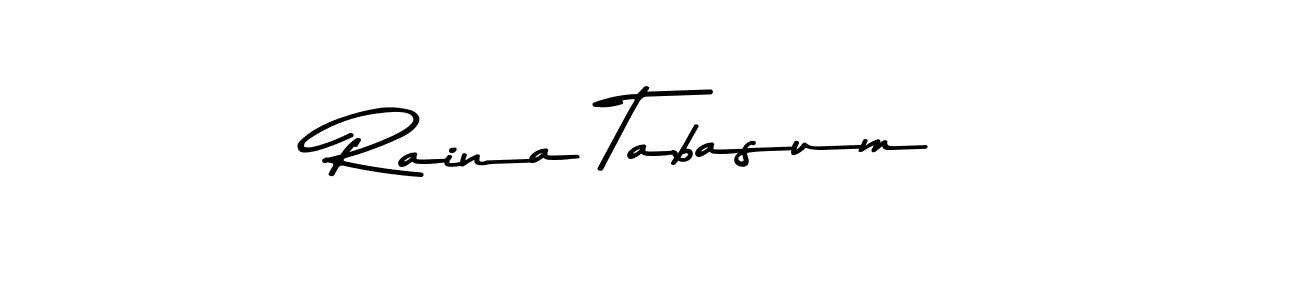 Use a signature maker to create a handwritten signature online. With this signature software, you can design (Asem Kandis PERSONAL USE) your own signature for name Raina Tabasum. Raina Tabasum signature style 9 images and pictures png