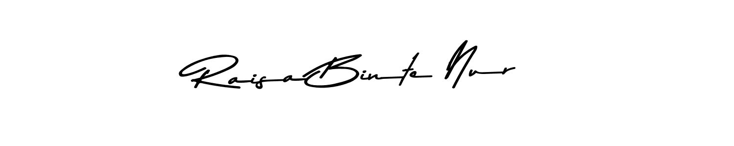Make a short Raisa Binte Nur signature style. Manage your documents anywhere anytime using Asem Kandis PERSONAL USE. Create and add eSignatures, submit forms, share and send files easily. Raisa Binte Nur signature style 9 images and pictures png