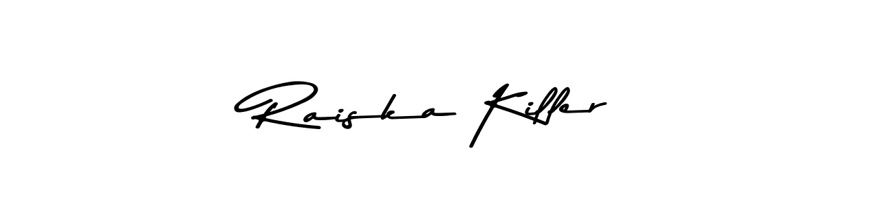 Also You can easily find your signature by using the search form. We will create Raiska Killer name handwritten signature images for you free of cost using Asem Kandis PERSONAL USE sign style. Raiska Killer signature style 9 images and pictures png