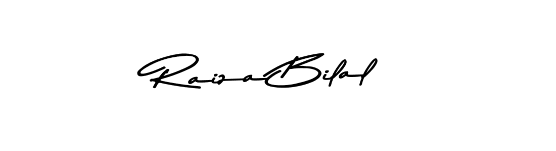Create a beautiful signature design for name Raiza Bilal. With this signature (Asem Kandis PERSONAL USE) fonts, you can make a handwritten signature for free. Raiza Bilal signature style 9 images and pictures png