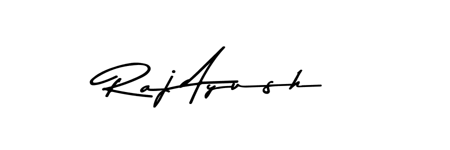 The best way (Asem Kandis PERSONAL USE) to make a short signature is to pick only two or three words in your name. The name Raj Ayush include a total of six letters. For converting this name. Raj Ayush signature style 9 images and pictures png