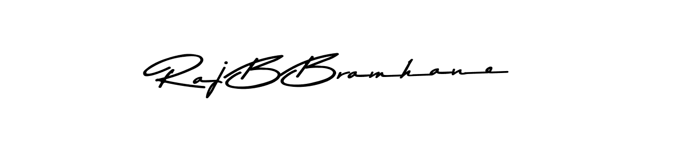 How to make Raj B Bramhane name signature. Use Asem Kandis PERSONAL USE style for creating short signs online. This is the latest handwritten sign. Raj B Bramhane signature style 9 images and pictures png