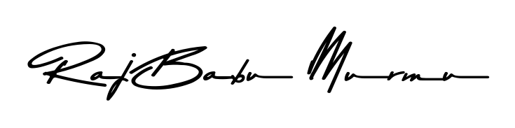 A dynamic signature style for Raj Babu Murmu using Asem Kandis PERSONAL USE script. Designed to look authentic, handwritten, and professional. Raj Babu Murmu signature style 9 images and pictures png