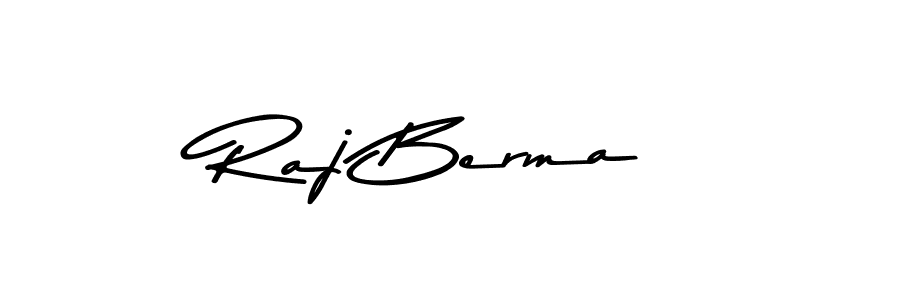 How to make Raj Berma name signature. Use Asem Kandis PERSONAL USE style for creating short signs online. This is the latest handwritten sign. Raj Berma signature style 9 images and pictures png