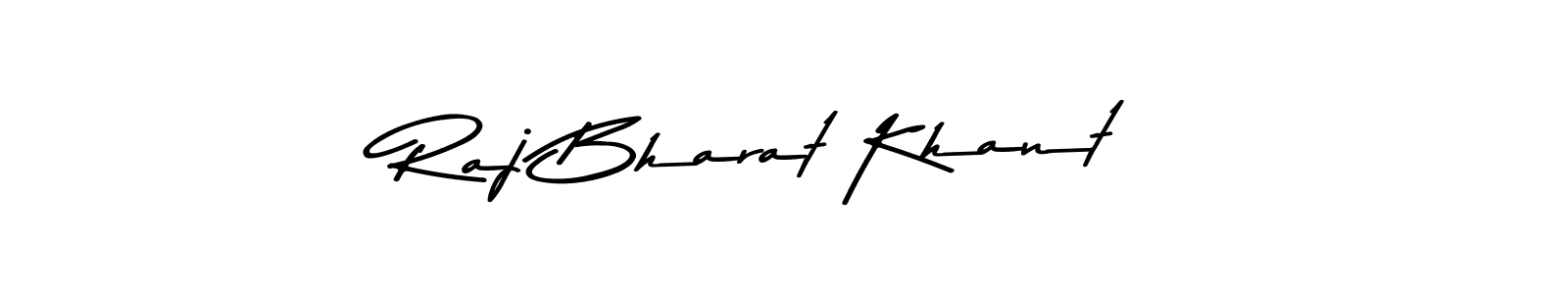 Use a signature maker to create a handwritten signature online. With this signature software, you can design (Asem Kandis PERSONAL USE) your own signature for name Raj Bharat Khant. Raj Bharat Khant signature style 9 images and pictures png