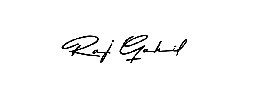 Raj Gohil stylish signature style. Best Handwritten Sign (Asem Kandis PERSONAL USE) for my name. Handwritten Signature Collection Ideas for my name Raj Gohil. Raj Gohil signature style 9 images and pictures png