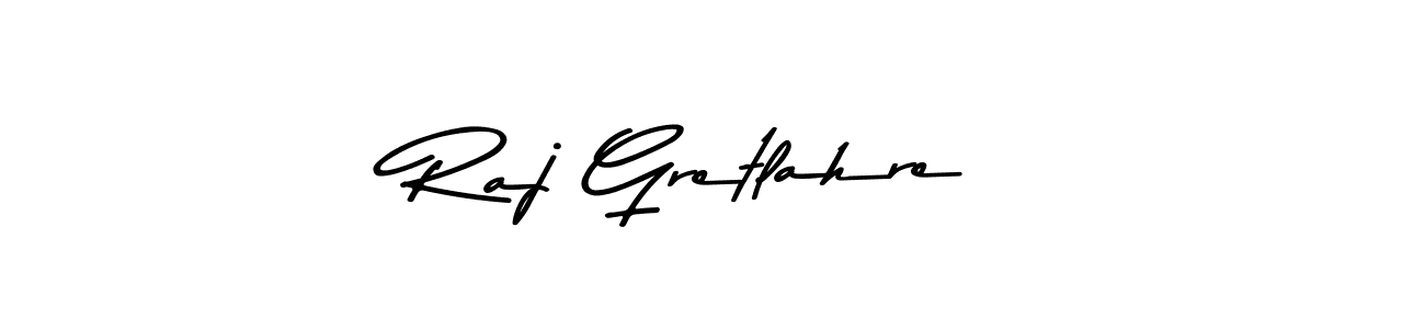 You should practise on your own different ways (Asem Kandis PERSONAL USE) to write your name (Raj Gretlahre) in signature. don't let someone else do it for you. Raj Gretlahre signature style 9 images and pictures png