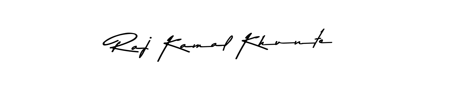 Similarly Asem Kandis PERSONAL USE is the best handwritten signature design. Signature creator online .You can use it as an online autograph creator for name Raj Kamal Khunte. Raj Kamal Khunte signature style 9 images and pictures png