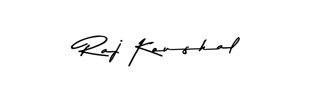 Raj Koushal stylish signature style. Best Handwritten Sign (Asem Kandis PERSONAL USE) for my name. Handwritten Signature Collection Ideas for my name Raj Koushal. Raj Koushal signature style 9 images and pictures png