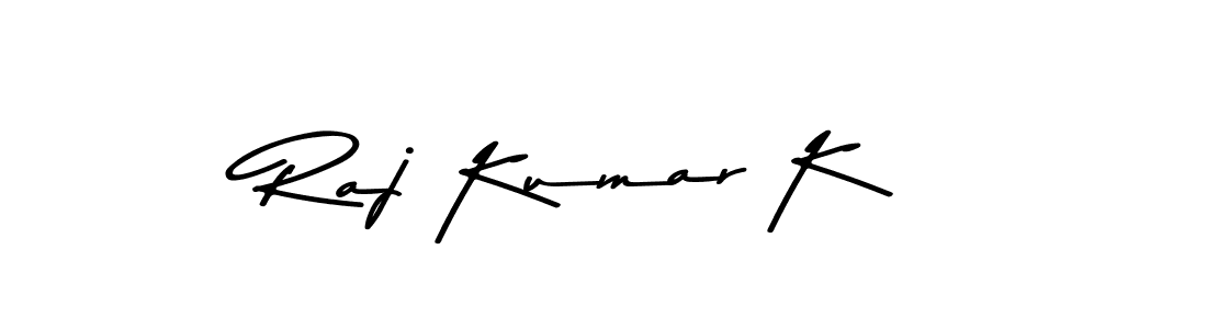 Create a beautiful signature design for name Raj Kumar K. With this signature (Asem Kandis PERSONAL USE) fonts, you can make a handwritten signature for free. Raj Kumar K signature style 9 images and pictures png