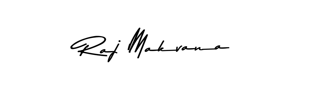 Create a beautiful signature design for name Raj Makvana. With this signature (Asem Kandis PERSONAL USE) fonts, you can make a handwritten signature for free. Raj Makvana signature style 9 images and pictures png