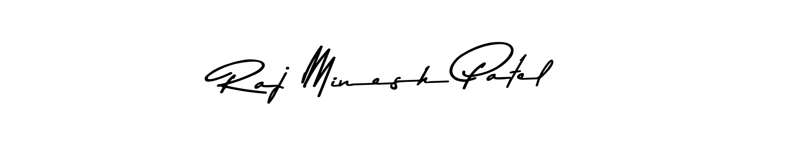 Raj Minesh Patel stylish signature style. Best Handwritten Sign (Asem Kandis PERSONAL USE) for my name. Handwritten Signature Collection Ideas for my name Raj Minesh Patel. Raj Minesh Patel signature style 9 images and pictures png