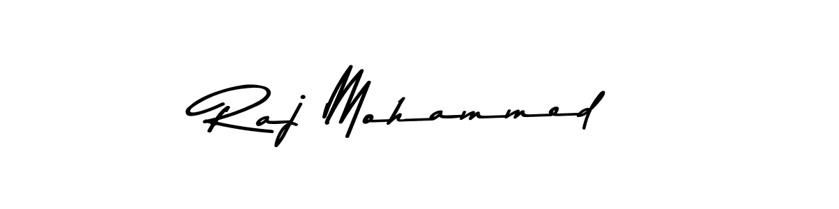 Use a signature maker to create a handwritten signature online. With this signature software, you can design (Asem Kandis PERSONAL USE) your own signature for name Raj Mohammed. Raj Mohammed signature style 9 images and pictures png