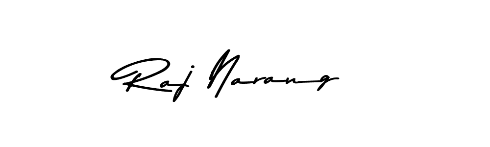 Design your own signature with our free online signature maker. With this signature software, you can create a handwritten (Asem Kandis PERSONAL USE) signature for name Raj Narang. Raj Narang signature style 9 images and pictures png