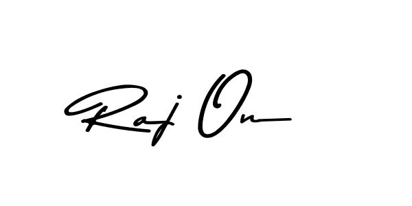 This is the best signature style for the Raj On name. Also you like these signature font (Asem Kandis PERSONAL USE). Mix name signature. Raj On signature style 9 images and pictures png