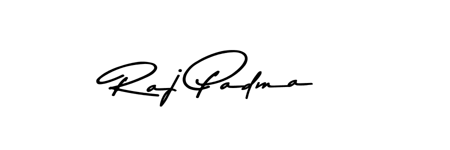 How to make Raj Padma name signature. Use Asem Kandis PERSONAL USE style for creating short signs online. This is the latest handwritten sign. Raj Padma signature style 9 images and pictures png