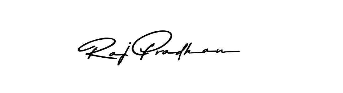 How to make Raj Pradhan name signature. Use Asem Kandis PERSONAL USE style for creating short signs online. This is the latest handwritten sign. Raj Pradhan signature style 9 images and pictures png