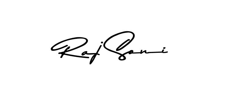 How to make Raj Soni name signature. Use Asem Kandis PERSONAL USE style for creating short signs online. This is the latest handwritten sign. Raj Soni signature style 9 images and pictures png