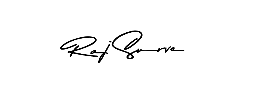 Make a beautiful signature design for name Raj Surve. With this signature (Asem Kandis PERSONAL USE) style, you can create a handwritten signature for free. Raj Surve signature style 9 images and pictures png