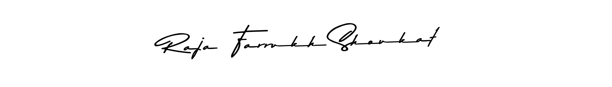 Make a beautiful signature design for name Raja  Farrukh Shoukat. With this signature (Asem Kandis PERSONAL USE) style, you can create a handwritten signature for free. Raja  Farrukh Shoukat signature style 9 images and pictures png