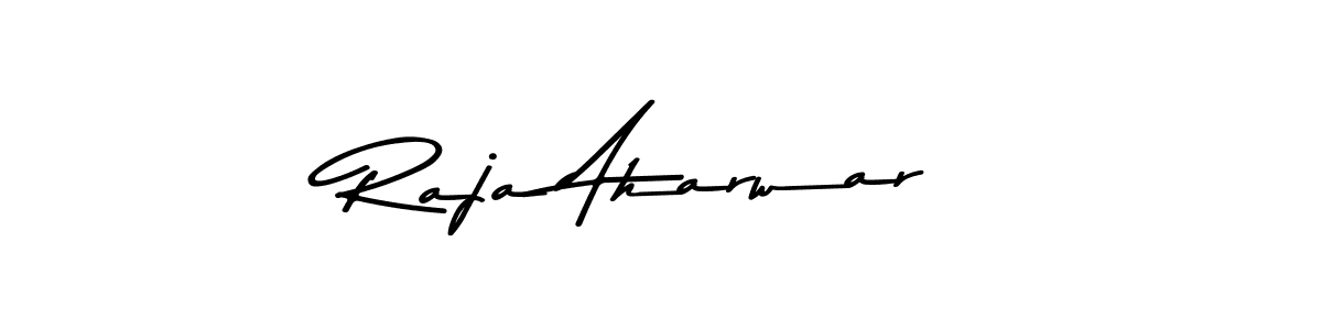 Make a beautiful signature design for name Raja Aharwar. With this signature (Asem Kandis PERSONAL USE) style, you can create a handwritten signature for free. Raja Aharwar signature style 9 images and pictures png