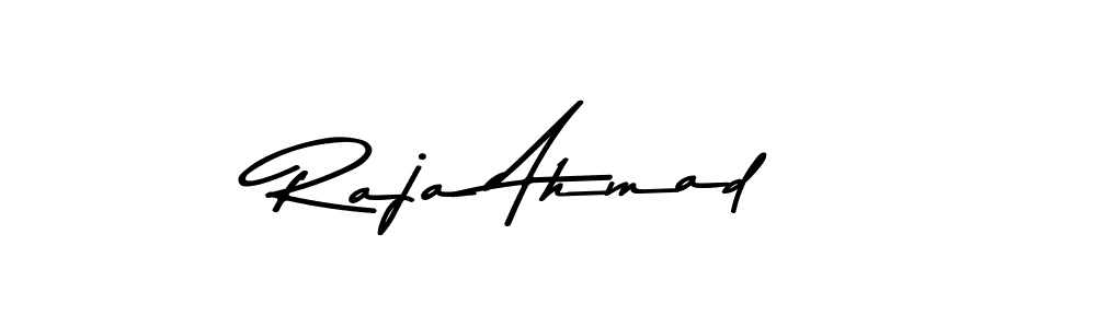 Use a signature maker to create a handwritten signature online. With this signature software, you can design (Asem Kandis PERSONAL USE) your own signature for name Raja Ahmad. Raja Ahmad signature style 9 images and pictures png