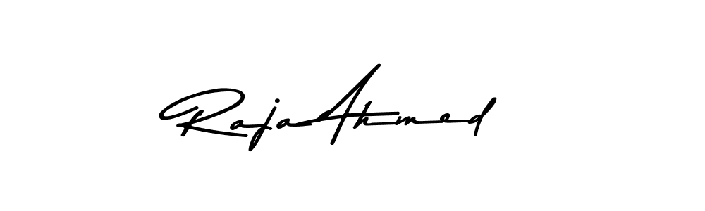 Design your own signature with our free online signature maker. With this signature software, you can create a handwritten (Asem Kandis PERSONAL USE) signature for name Raja Ahmed. Raja Ahmed signature style 9 images and pictures png