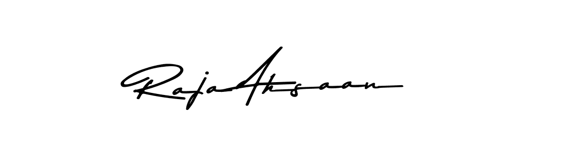 Make a beautiful signature design for name Raja Ahsaan. Use this online signature maker to create a handwritten signature for free. Raja Ahsaan signature style 9 images and pictures png