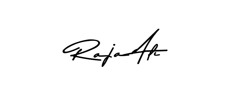 How to make Raja Ali name signature. Use Asem Kandis PERSONAL USE style for creating short signs online. This is the latest handwritten sign. Raja Ali signature style 9 images and pictures png