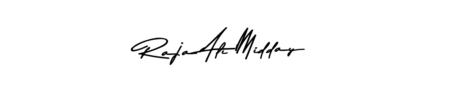 Use a signature maker to create a handwritten signature online. With this signature software, you can design (Asem Kandis PERSONAL USE) your own signature for name Raja Ali Midday. Raja Ali Midday signature style 9 images and pictures png