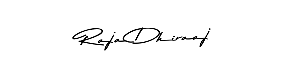 Use a signature maker to create a handwritten signature online. With this signature software, you can design (Asem Kandis PERSONAL USE) your own signature for name Raja Dhiraaj. Raja Dhiraaj signature style 9 images and pictures png
