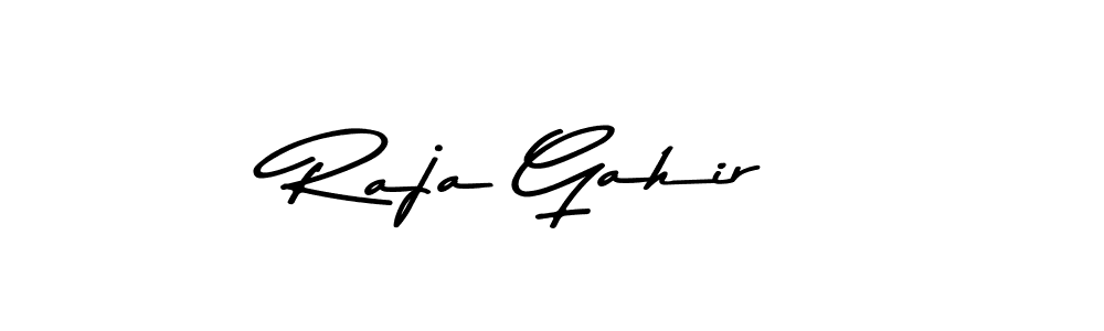 Design your own signature with our free online signature maker. With this signature software, you can create a handwritten (Asem Kandis PERSONAL USE) signature for name Raja Gahir. Raja Gahir signature style 9 images and pictures png