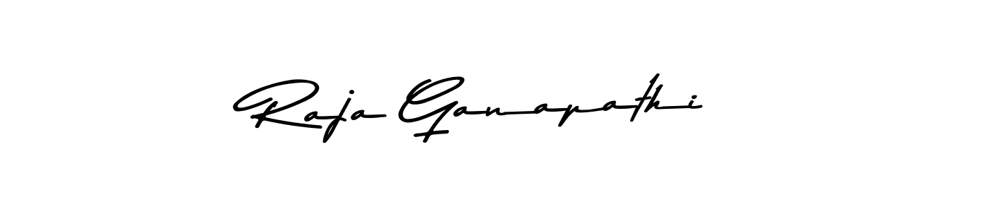 Design your own signature with our free online signature maker. With this signature software, you can create a handwritten (Asem Kandis PERSONAL USE) signature for name Raja Ganapathi. Raja Ganapathi signature style 9 images and pictures png